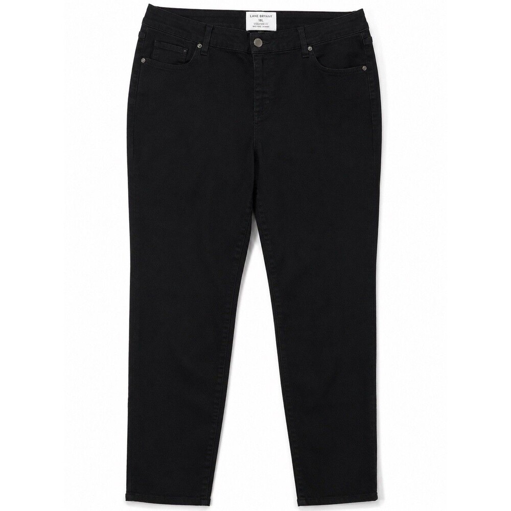 Lane Bryant Jeans Women's Size 18 Long Black Mid-Rise Skinny Denim 31" Inseam